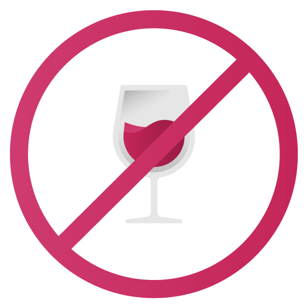 no beber alcohol